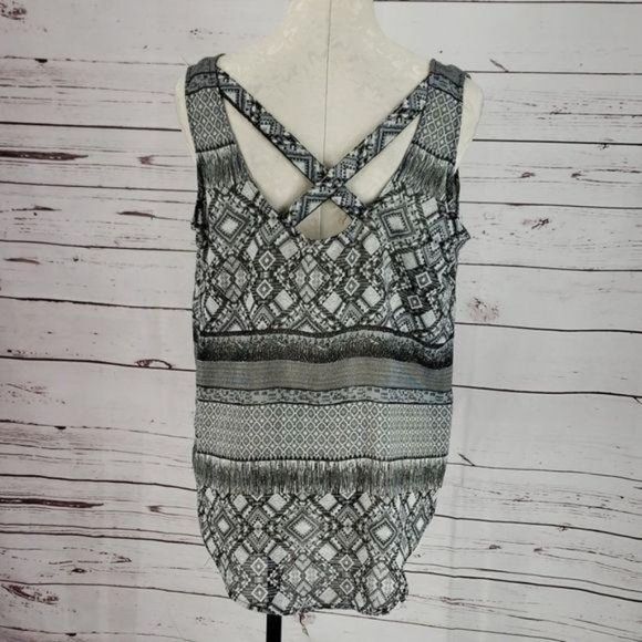 Live 4 Truth Black Sheer tribal‎ 1X Tank Top - Picture 4 of 7